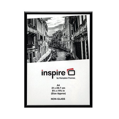 HAMPTON FRAMES ALUMINIUM CERTIFICATE FRAME A4 BLACK PAAFA4BLK