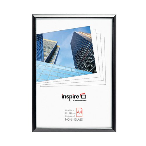HAMPTON EASYLOADER CERTIFICATE PHOTO FRAME A4 PLEXI SMOKE EASA4SMK