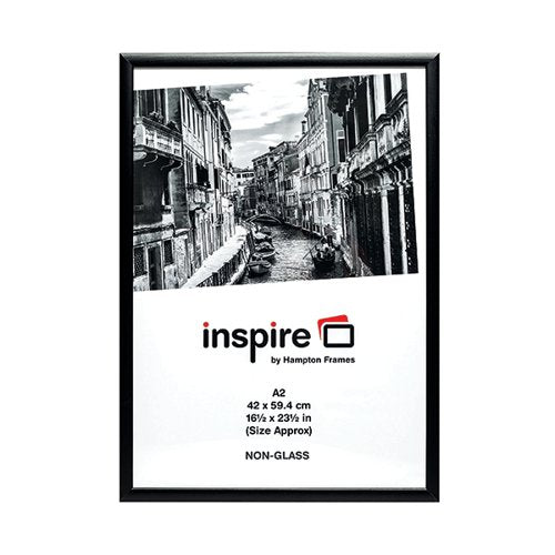 HAMPTON FRAMES BLACK WOOD NON-GLASS FRAME A2 PAWFA2BBLK