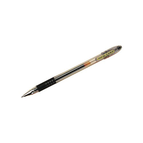PILOT G1 GRIP GEL INK ROLLERBALL PEN BLACK (PACK OF 12) BLGP
