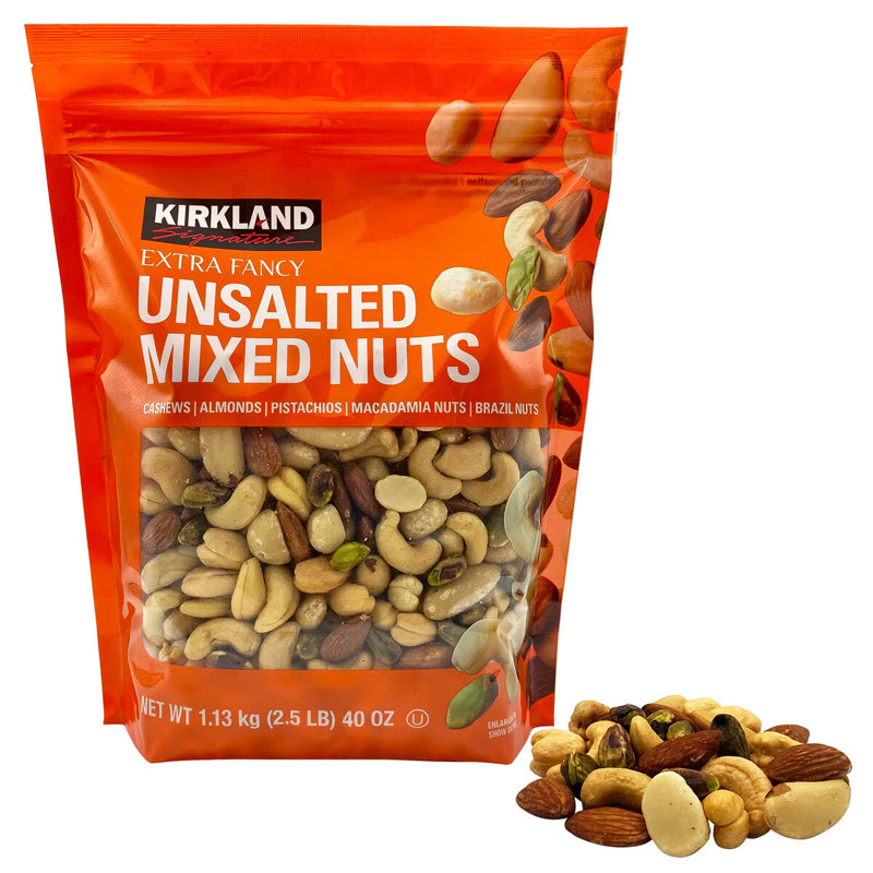 KIRKLAND SIGNATURE EXTRA FANCY UNSALTED MIXED NUTS (1.13kg)