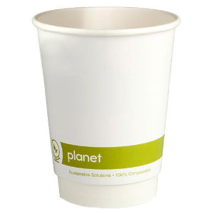 PLANET PLASTIC FREE SINGLE WALL HOT DRINK CUP (8oz/227ml) x 1000