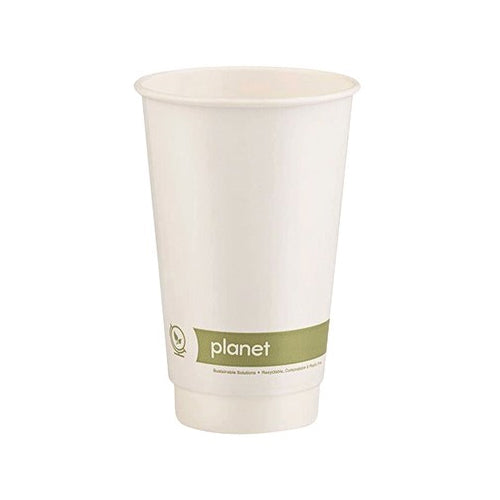 PLANET AQUEOUS DOUBLE WALL HOT CUPS (16oz/454ml) x 500