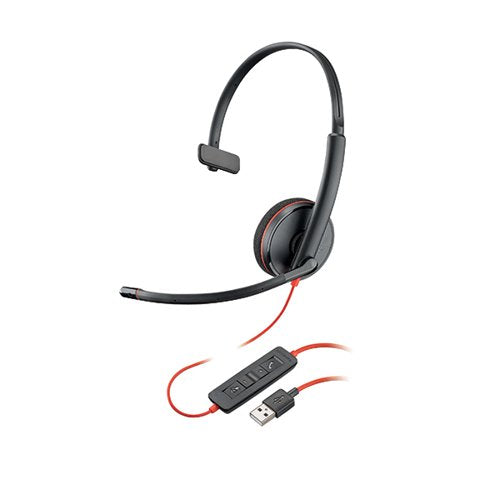 POLY BLACKWIRE C3210 USB-A MONAURAL HEADSET 209744-201
