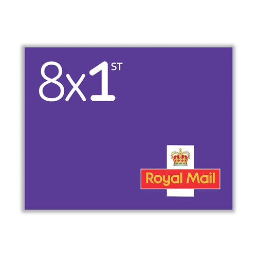ROYAL MAIL FIRST CLASS STAMP BOOK (PACK OF 8) 1CB8SINGLE