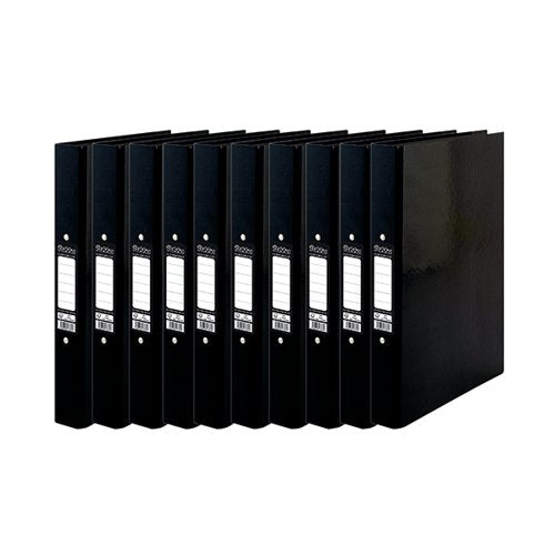 PUKKA BRIGHTS RINGBINDER A4 BLACK (10 PACK) BR-7765