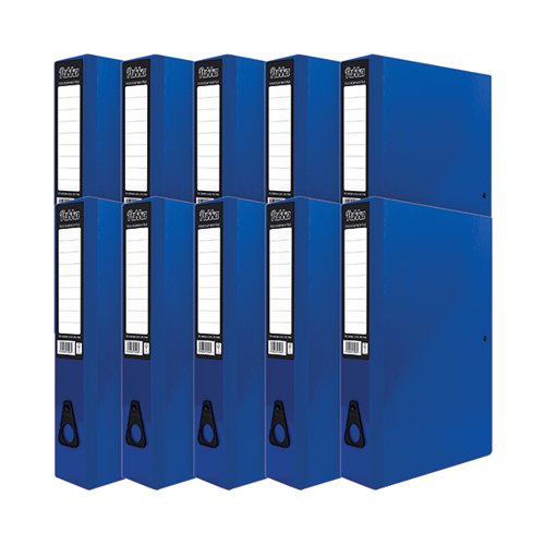PUKKA BRIGHTS BOX FILE FOOLSCAP NAVY (10 PACK) BR-7998