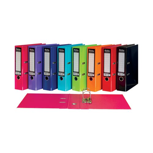 PUKKA BRIGHTS LEVER ARCH FILE A4 ASSORTED (10 PACK) BR-9448