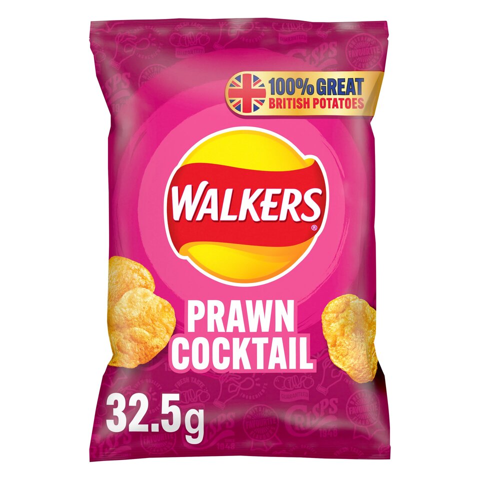 WALKERS PRAWN COCKTAIL (32.5g) x 32