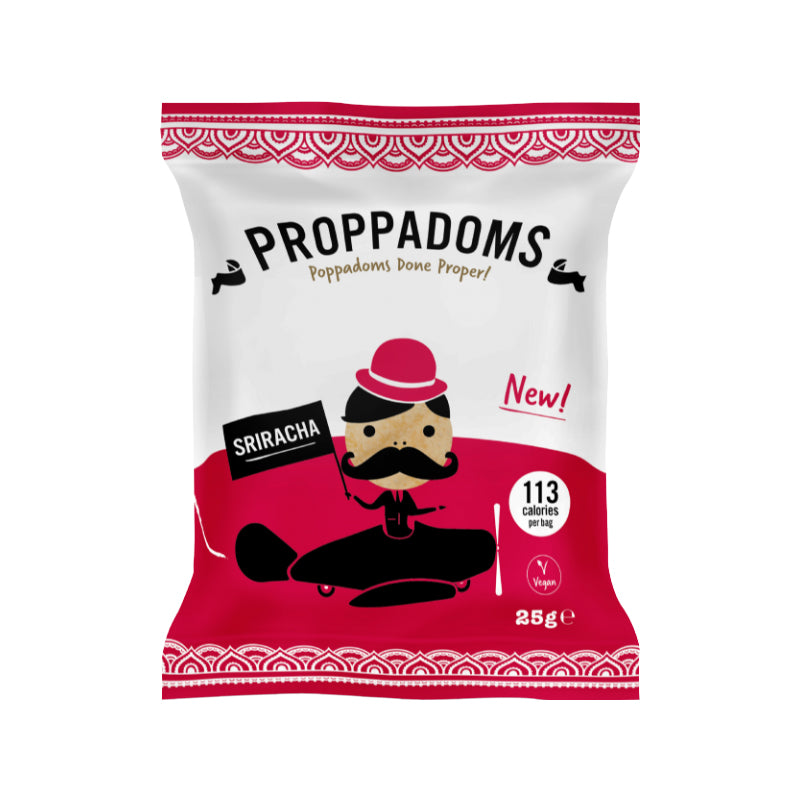 PROPPADOMS SRIRACHA POPPADOMS (25g) x 12