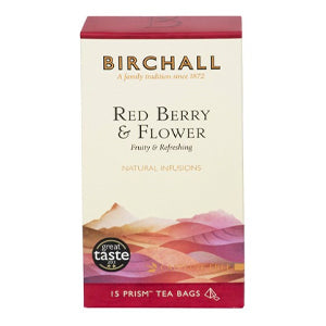 BIRCHALL TEA RED BERRY & FLOWER PRISM TEA BAGS X 15
