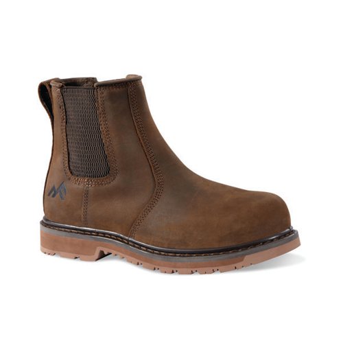 ROCK FALL RF951 RUBY LADIES FIT CHELSEA SAFETY BOOT BROWN 4