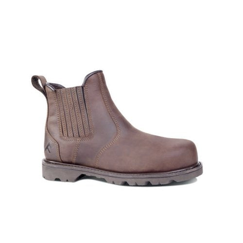 ROCK FALL RF206 FARRIER CHELSEA SAFETY BOOT BROWN 10 RF206/0
