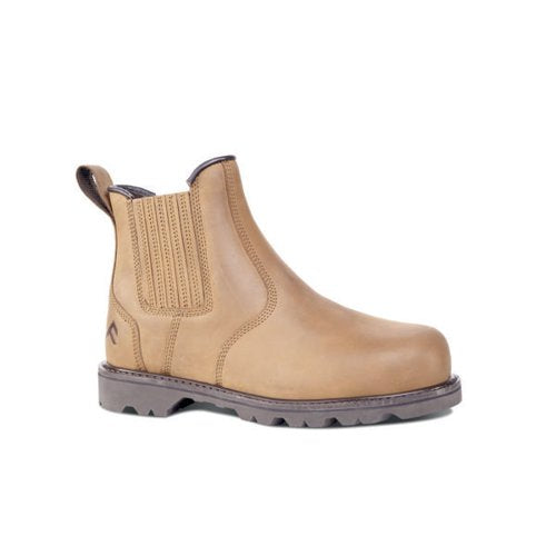 ROCK FALL RF207 BALE CHELSEA SAFETY BOOT BROWN 8 RF207/008