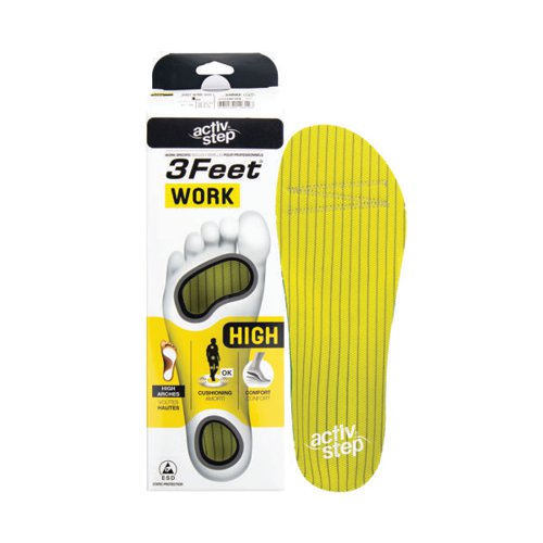 ROCK FALL ACTIV-STEP 3FEET WORK FOOTBEDS HIGH YELLOW MEDIUM
