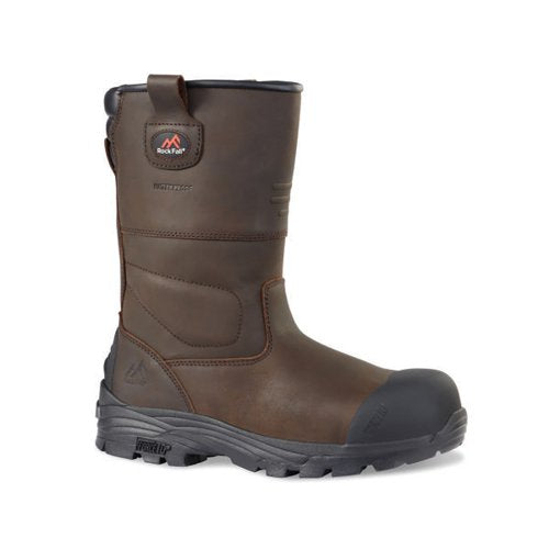 ROCK FALL TEXAS WATERPROOF RIGGER SAFETY BOOT BROWN 3 RF70/0
