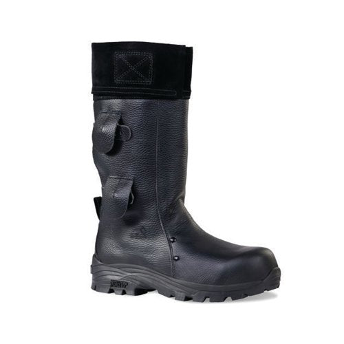 ROCK FALL VULCAN HIGH LEG FOUNDRY SAFETY BOOT BLACK 5 RF7000
