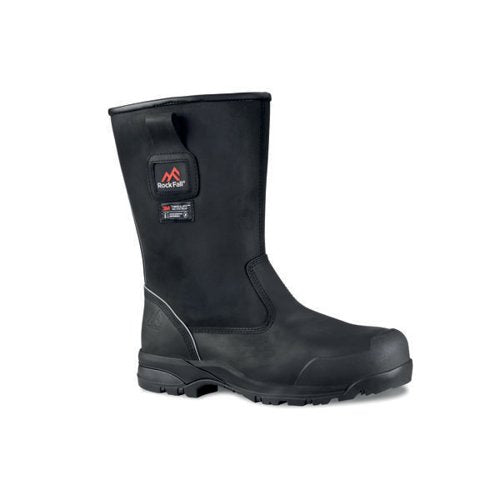 ROCK FALL MANITOBA FREEZER RIGGER SAFETY BOOT BLACK 9 RF040/