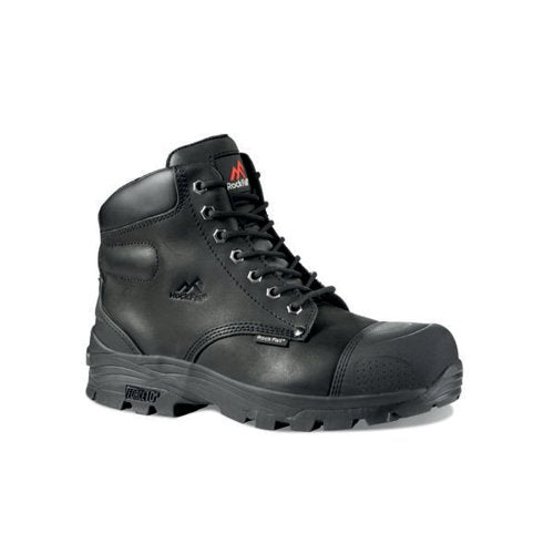ROCK FALL EBONITE ROBUST SAFETY BOOT BLACK 5 RF10/005
