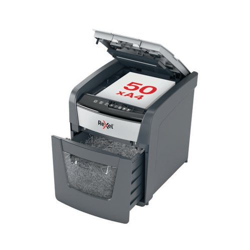REXEL OPTIMUM AUTOFEED+ 50X CROSS-CUT P-4 SHREDDER 2020050X