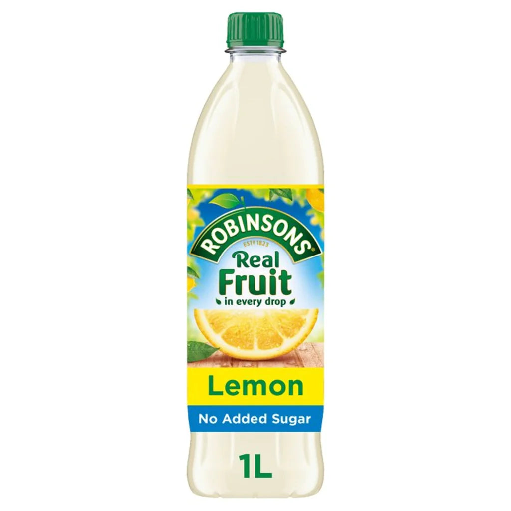 ROBINSONS NO ADDED SUGAR LEMON (1L) x 12