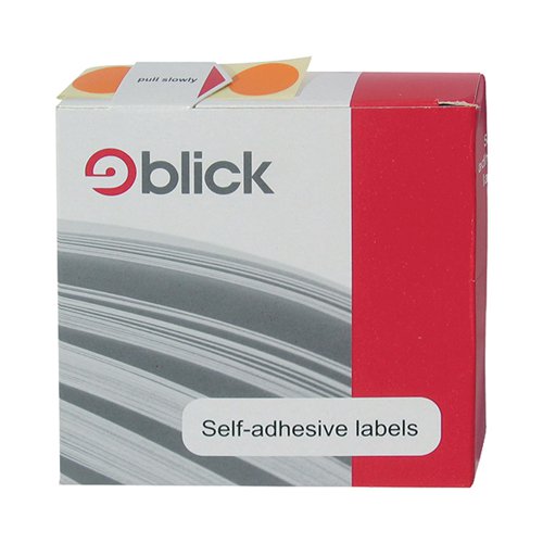 BLICK LABELS IN DISPENSERS ROUND 19MM BLUE (PACK OF 1280) RS