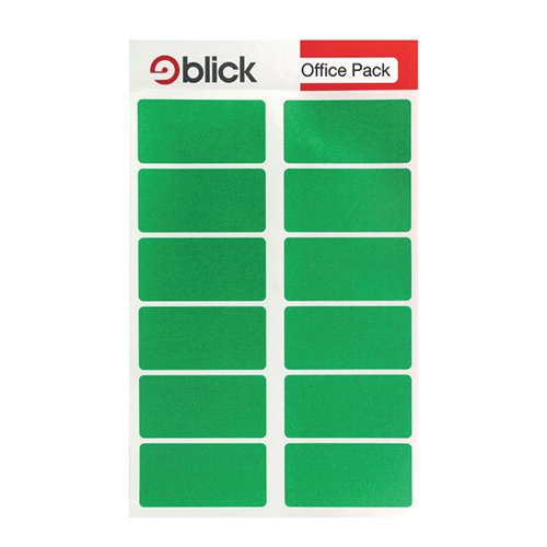 BLICK LABELS IN OFFICE PACKS 25MMX50MM GREEN (PACK OF 320) R