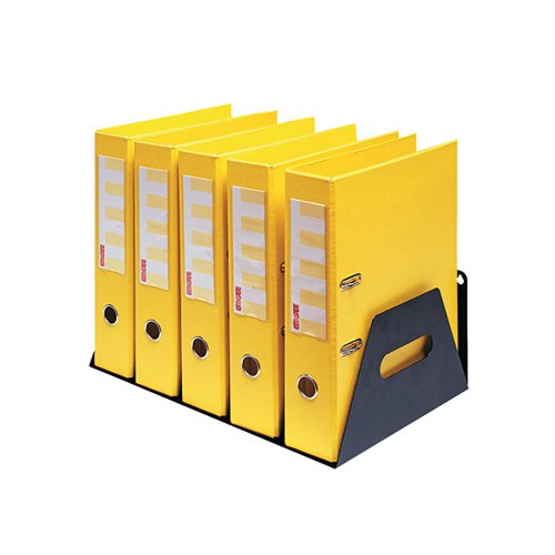 ROTADEX 5-SECTION LEVER ARCH FILING RACK BLACK LAR5BLACK