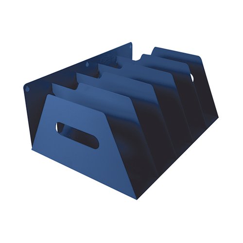 ROTADEX 5-SECTION LEVER ARCH FILING RACK BLUE LAR5BLUE