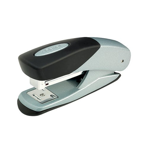 REXEL MATADOR HALF STRIP STAPLER 25 SHEET BLACK/SILVER 21000