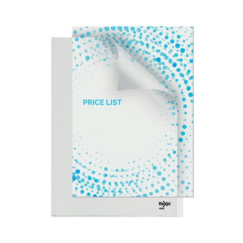 REXEL NYREX CUT BACK FOLDERS A4 CLEAR (PACK OF 25) 12121