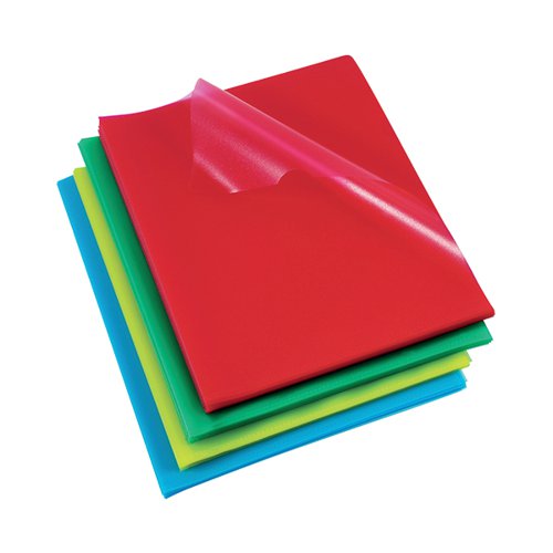 REXEL CUT FLUSH FOLDERS POLYPROPYLENE A4 ASSORTED (PACK OF 1