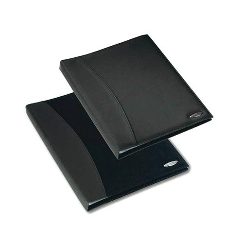 REXEL SOFT TOUCH SMOOTH DISPLAY BOOK 24 POCKET A4 BLACK 2101