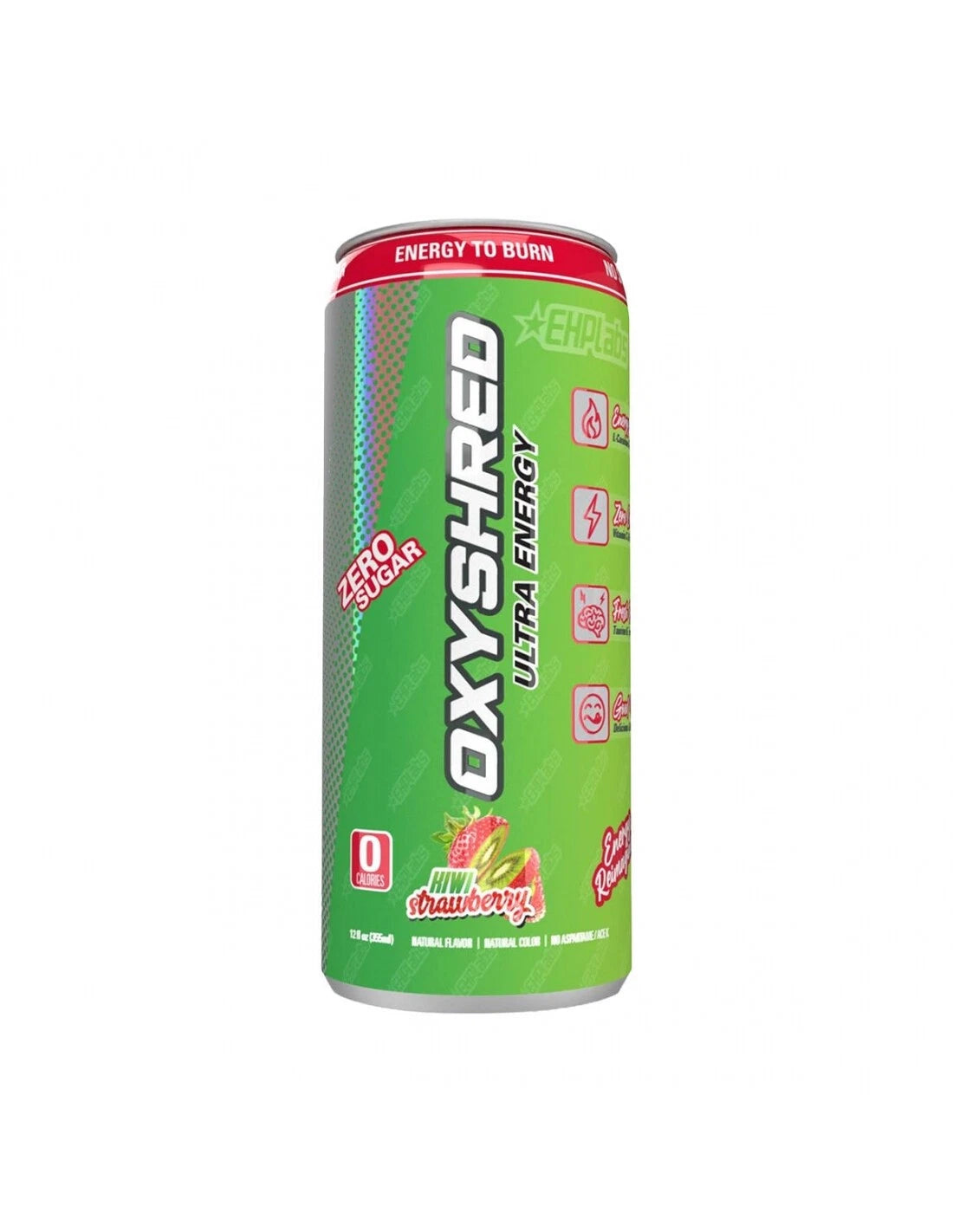 OXYSHRED SUGAR FREE ENERY DRINKS KIWI STRAWBERRY (355ml) x 12