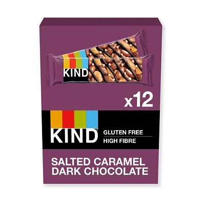 KIND SALTED CARAMEL DARK CHOCOLATE BARS (40g) x 12