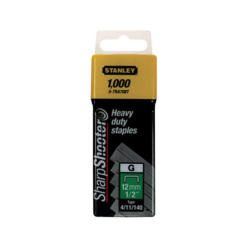 STANLEY SHARPSHOOTER HEAVY DUTY 12MM 1/2IN TYPE G STAPLES (P