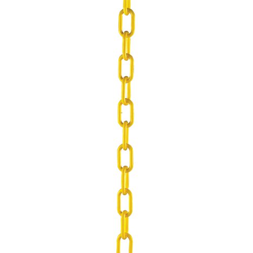PLASTIC CHAIN 10MM SHORT LINK 25 METRE YELLOW 328275