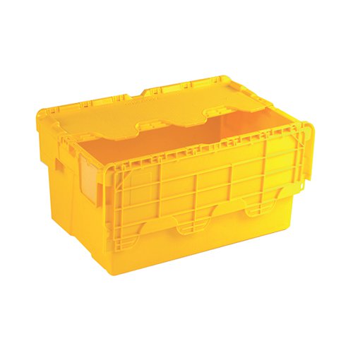YELLOW ATTACHED LID CONTAINER 54L 375817