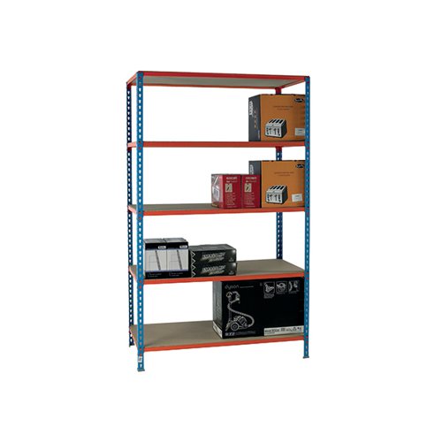 STANDARD DUTY PAINTED ORANGE SHELF UNIT BLUE 378986