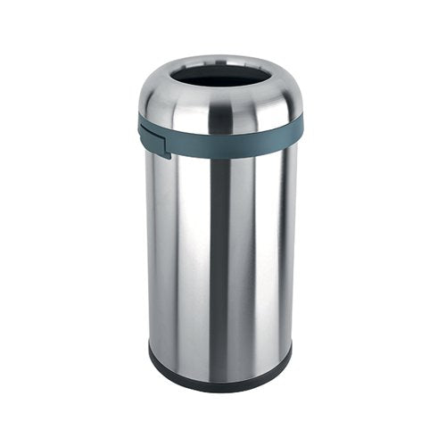 OPEN TOP BULLET BIN 60 LITRE SILVER 380856