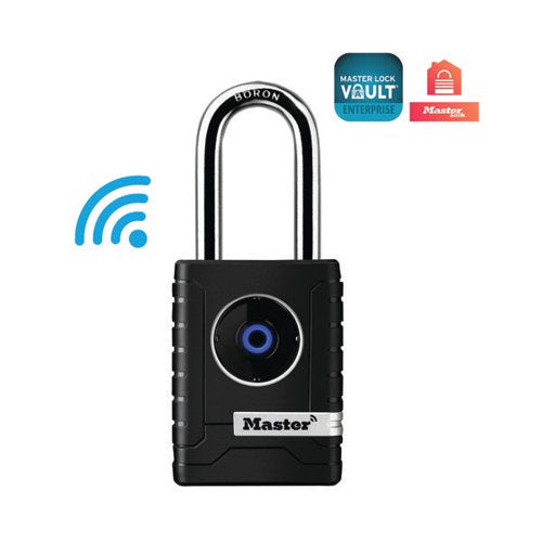 MASTER LOCK OUTDOOR BLUETOOTH PADLOCK BLACK 4401EURLHEC