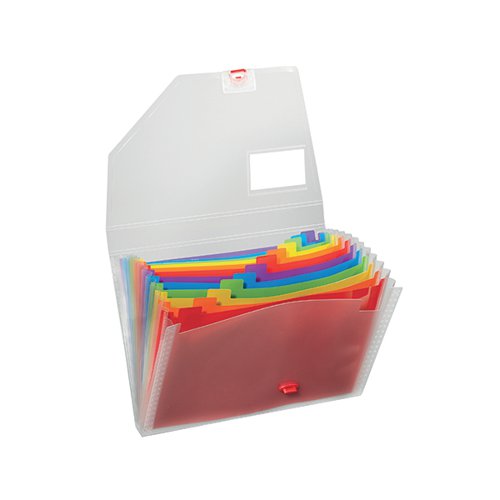 SNOPAKE RAINBOW EXPANDING ORGANISER A4 15768