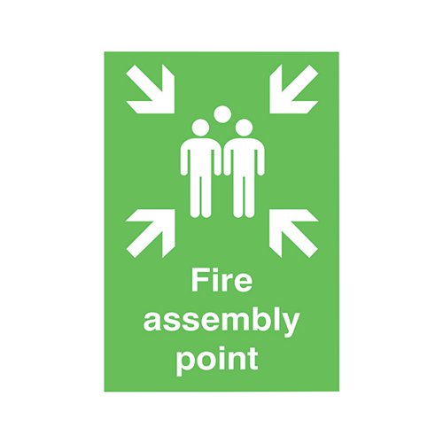 SAFETY SIGN FIRE ASSEMBLY POINT A2 PVC FR04548R