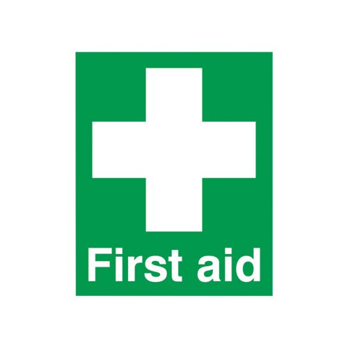 SAFETY SIGN FIRST AID SIGN PVC 100X250MM FA00607R