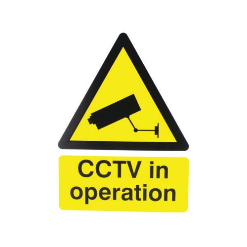 WARNING SIGN CCTV IN OPERATION PVC 400X300MM CTV3B/R