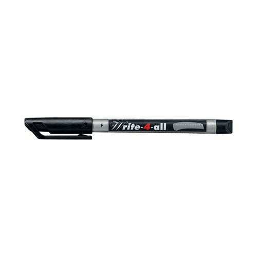 STABILO WRITE-4-ALL PERMANENT MARKER FINE 0.7MM BLACK (PACK