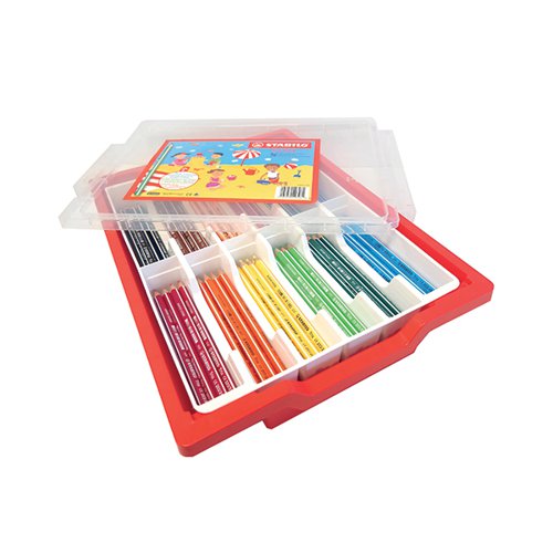 STABILO TRIO THICK COLOURING PENCILS TRIANGULAR SHAPED ASSOR
