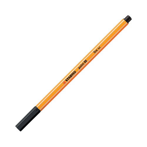 STABILO POINT 88 FINELINER PEN BLACK (PACK OF 10) 88/46