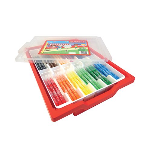 STABILO POWER FELT TIP PENS CLASSPACK WITH GRATNELL TRAY ASS