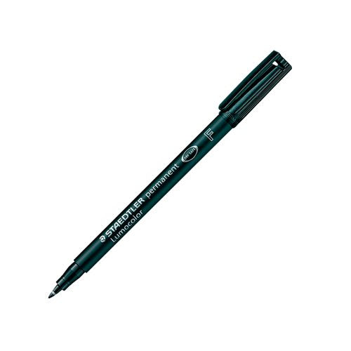 STAEDTLER LUMOCOLOUR PEN PERMANENT FINE BLACK (PACK OF 10) 3